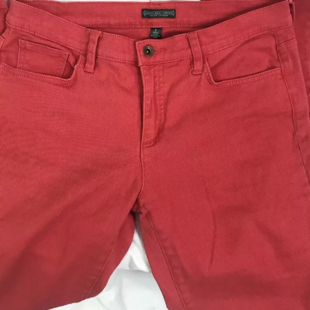 Ralph Lauren Lauren jeans co. Size 8 light red